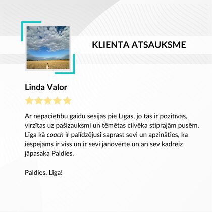 Linda Valor - Izaugsmes telpa atsauksme