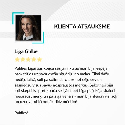 Līga Gulbe - Izaugsmes telpa atsauksme