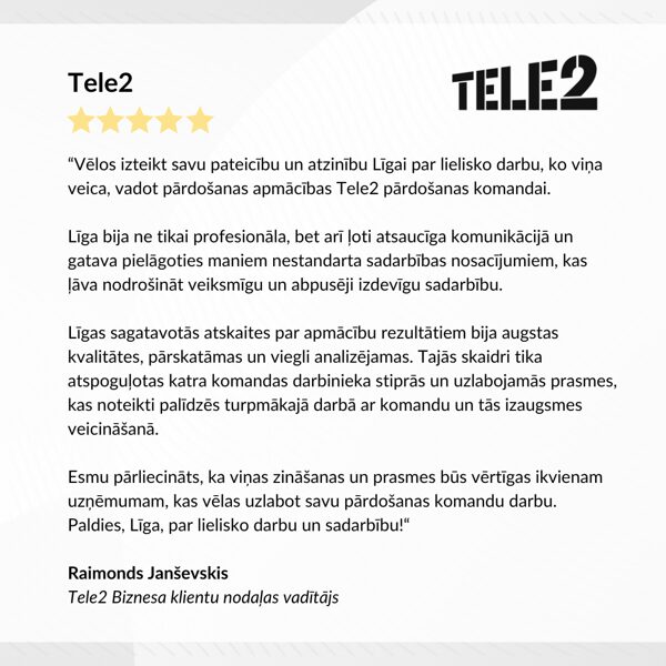 Pārdošanas apmācības treniņš izaugsmes telpa Līga Līdeka