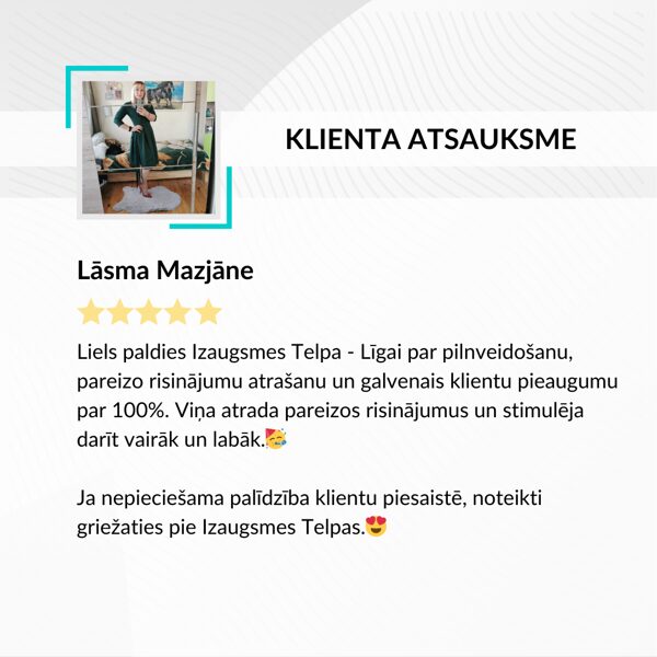 Lāsma Mazjāne atsauksme